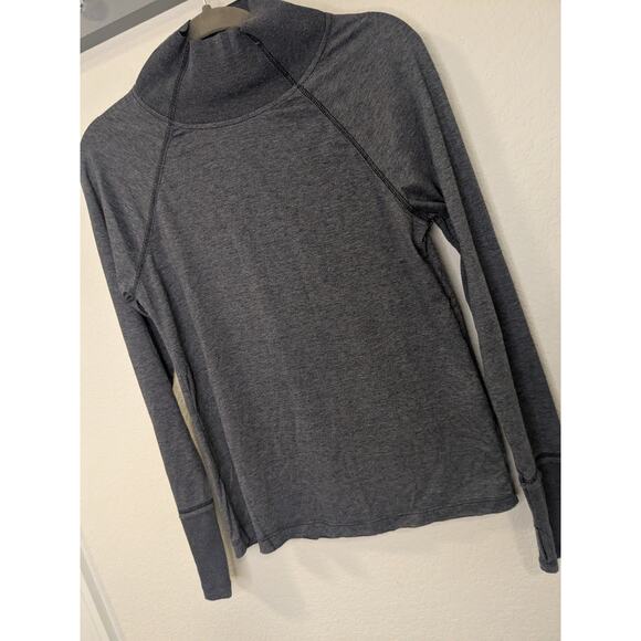 SUNDANCE Women's Size Medium Gray Mock Neck Long Sleeve Pullover Top Shirt - Picture 2 of 9